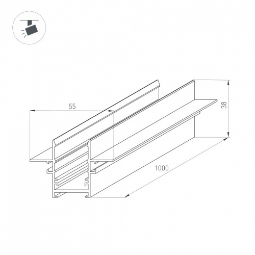 Трек встраиваемый Arlight MAG-25 046284 в Нижнем Новгороде фото 2