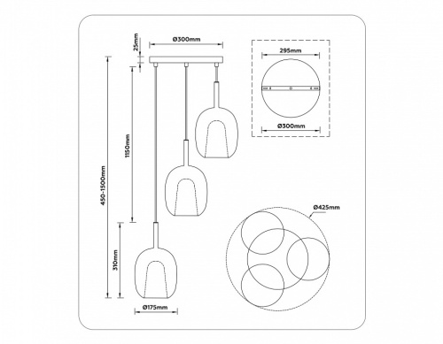 Подвесной светильник Ambrella Light LH LH11153 в Нижнем Новгороде фото 6