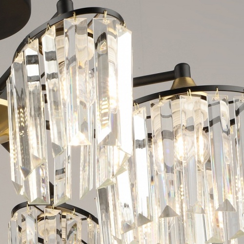 Люстра на штанге 63660 63660-0.3-08 BK+COP в Нижнем Новгороде фото 3