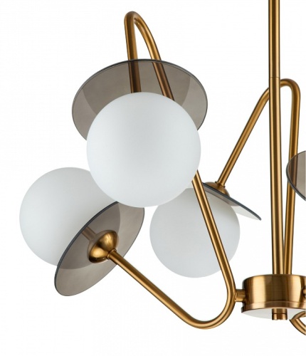 Люстра на штанге Indigo Jazz 11020/6R Brass в Нижнем Новгороде фото 3