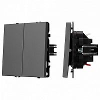 Выключатель проходной двухклавишный без рамки Arlight SWT 054257 в Нижнем Новгороде