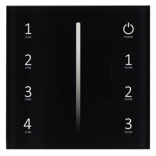 Панель Sens SMART-P17-DIM Black (230V, 4 зоны, 2.4G) (Arlight, IP20 Пластик, 5 лет) в Кольчугино фото 2