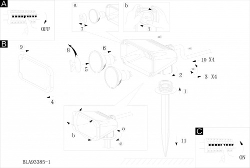 Наземный низкий светильник Eglo Nema 1 93385 в Нижнем Новгороде фото 2