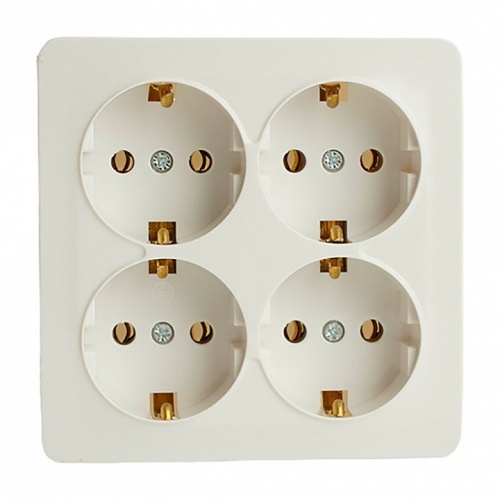 Розетка четверная с заземлением Stekker София 49310 в Нижнем Новгороде фото 4