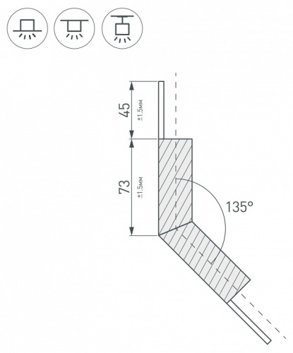 Соединитель угловой L-образный накладной Arlight KLUS 026137 в Нижнем Новгороде фото 3
