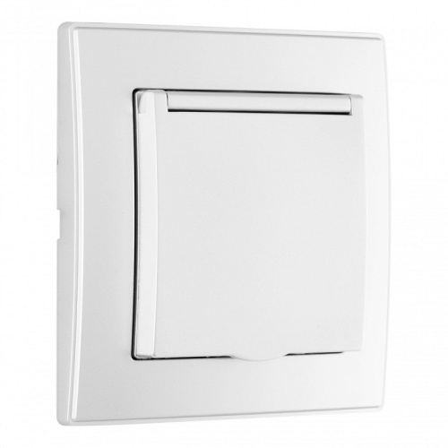 Розетка с заземлением и шторкой, с крышкой Arte Milano SET06-1 SET06-1-41-1 silver в Нижнем Новгороде фото 2