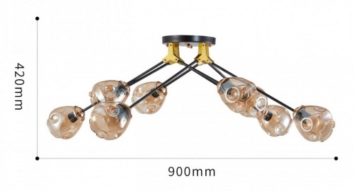 Потолочная люстра Arte Milano AMALFI 252588/8 Br в Нижнем Новгороде фото 3