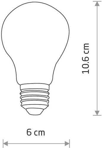 Лампа светодиодная Nowodvorski Bulb E27 7Вт 3000K 10587 в Кашине фото 2