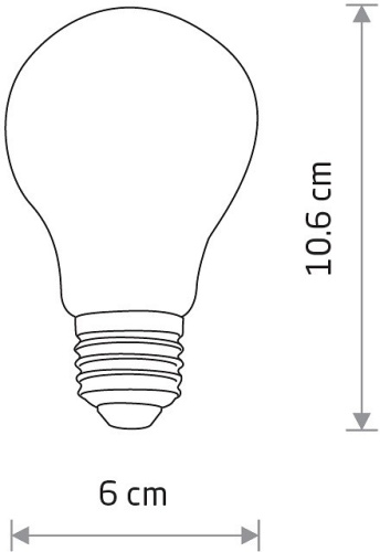 Лампа светодиодная Nowodvorski Bulb E27 7Вт 3000K 10587 в Петровом Вале фото 2