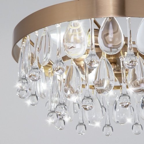 Люстра на штанге Eurosvet Sophie 60165/3 латунь в Нижнем Новгороде фото 2