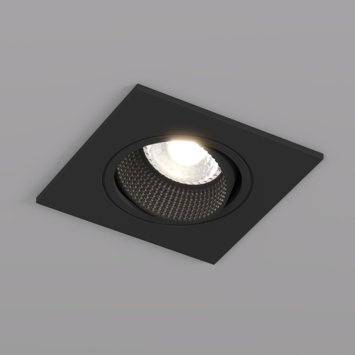 DK3071-BK Встраиваемый светильник, IP 20, 10 Вт, GU5.3, LED, черный/черный, пластик в Кольчугино фото 5