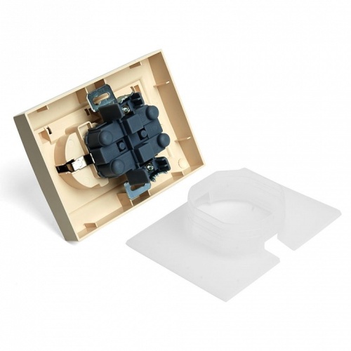 Розетка двойная с заземлением и со шторками, с крышкой Stekker Эрна 49137 в Нижнем Новгороде фото 3