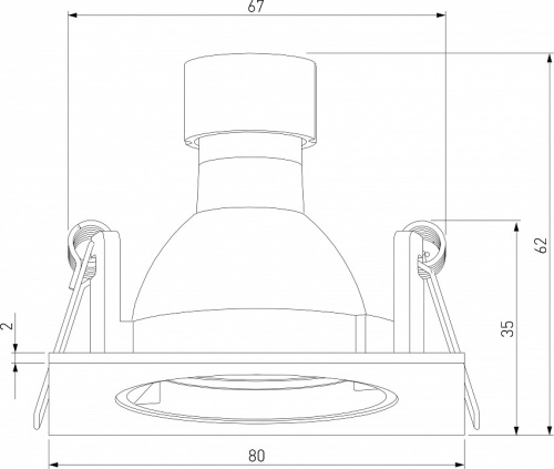 Встраиваемый светильник Elektrostandard Minnie a067710 в Нижнем Новгороде фото 2