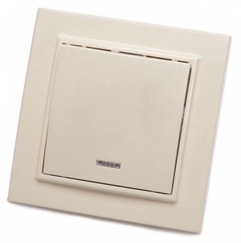 Выключатель одноклавишный с подсветкой Stekker Эрна 39228 в Нижнем Новгороде