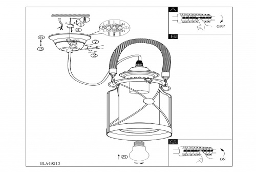 Подвесной светильник Eglo Bradford 49213 в Нижнем Новгороде фото 2