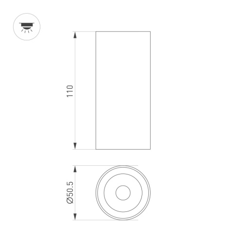 Светильник SP-GABI-SURFACE-R50-9W Day4000 (WH, 60 deg, 230V) (Arlight, IP40 Металл, 5 лет) в Петровске-Забайкальском