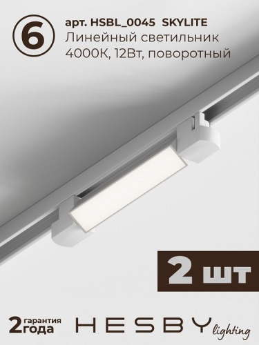 Комплект трековый Hesby Lighting №1 однофазная накладная Skylite HSBL_kompl_S001_NI3W4K в Нижнем Новгороде фото 5