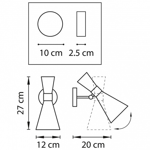 Бра Lightstar Dumo 816616 в Белово фото 5