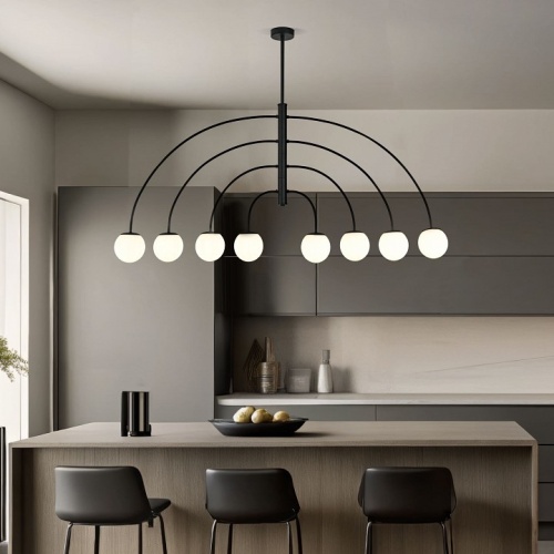 Люстра на штанге Eurosvet Cenacolo 30179/8 черный в Нижнем Новгороде фото 5