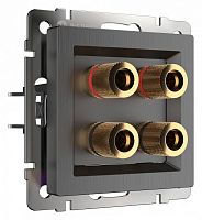 Розетка акустическая без рамки Werkel графит рифленый W1185004 в Нижнем Новгороде