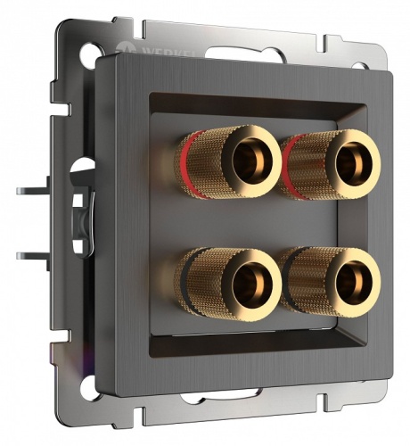 Розетка акустическая без рамки Werkel графит рифленый W1185004 в Нижнем Новгороде