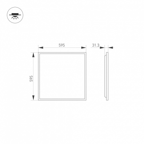 Светильник для потолка Армстронг Arlight TITAN 038423(1) в Нижнем Новгороде фото 2