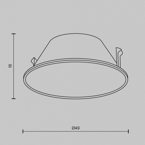 Кольцо декоративное Maytoni Wise Ring057-7-B в Новой Ляле фото 5