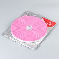 Лента герметичная AURORA-PS-A120-12x6mm 24V Pink (10 W/m, IP65, 2835, 5m) (Arlight, Силикон) в Белом