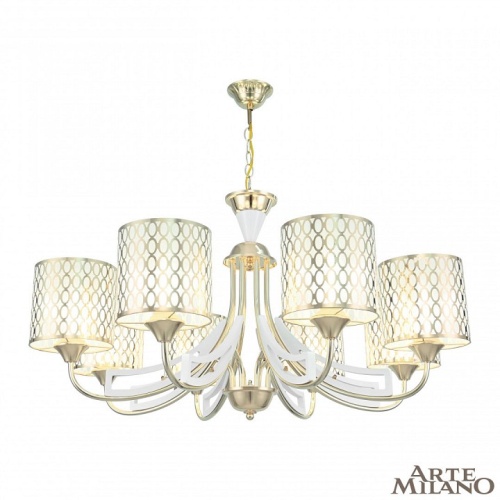 Подвесная люстра Arte Milano Florentia-3387 303387/8 Wh/Gd в Нижнем Новгороде фото 9