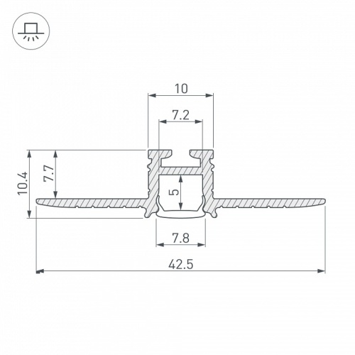 Профиль встраиваемый Arlight PIK 030563 в Нижнем Новгороде фото 2