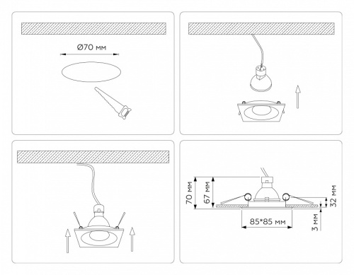 Встраиваемый светильник Ambrella Light TN TN102812 в Нижнем Новгороде фото 7