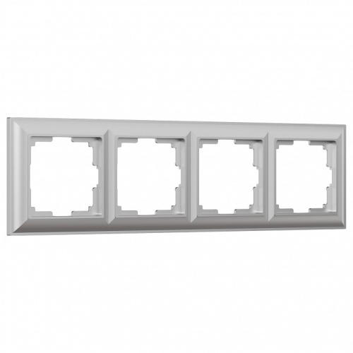 Рамка на 4 поста Werkel Fiore (серебряный) W0042206 в Нижнем Новгороде