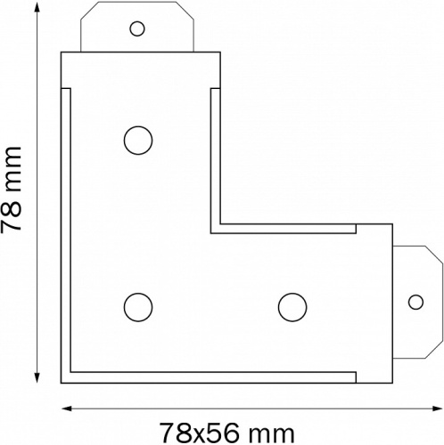 Соединитель угловой внутренний для треков Lightstar Teta 505127 в Нижнем Новгороде фото 2