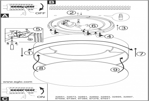 Накладной светильник Eglo Viserbella 97641 в Нижнем Новгороде фото 2