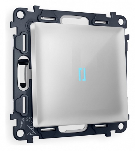 Выключатель одноклавишный с подсветкой без рамки Ambrella Volt ALFA MA402020 в Нижнем Новгороде