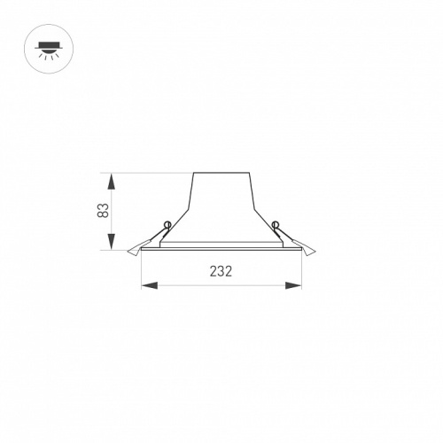 Встраиваемый светильник Arlight STORM 032435 в Нижнем Новгороде фото 7