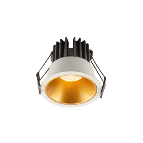 DK4500-WG Встраиваемый светильник, IP 20, 12 Вт, LED 3000, бело-золотой, алюминий в Тюмени