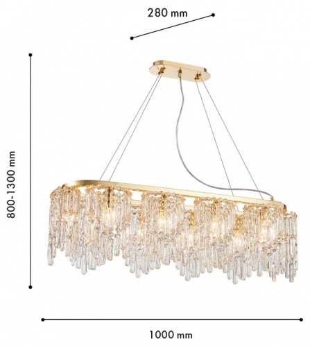 Подвесная люстра Favourite Diadem 4724-10P в Нижнем Новгороде фото 2