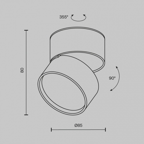 Накладной светильник Maytoni Onda C024CL-12W3K-B-1 в Карачеве фото 4