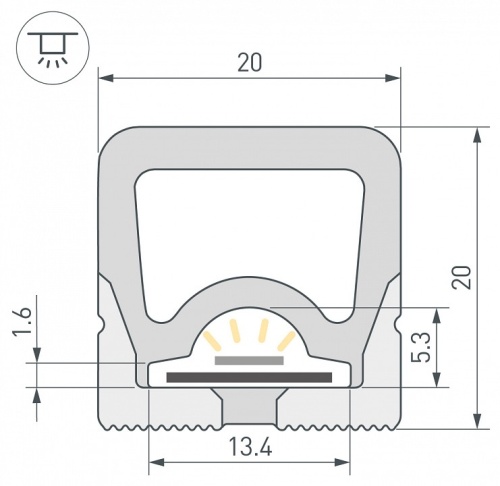 Профиль накладной гибкий Arlight WPH-FLEX 062837 в Нижнем Новгороде фото 2