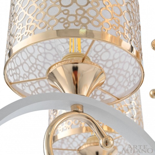Подвесная люстра Arte Milano Florentia-9787 309787/6 Wh/Gd в Нижнем Новгороде фото 5