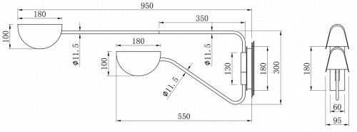 Бра Maytoni Mollis MOD126WL-02B в Нижнем Новгороде фото 3