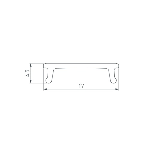 Экран СEIL-S14-SHADOW-2000 FLAT OPAL (Arlight, Пластик) в Радужном