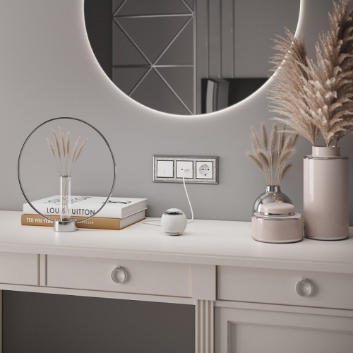 Выключатель проходной одноклавишный с подсветкой без рамки Werkel белый W1112101 в Нижнем Новгороде фото 3