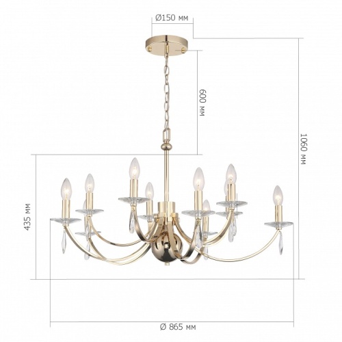 Подвесная люстра ST-Luce BRASS SL1405.203.10 в Нижнем Новгороде фото 2