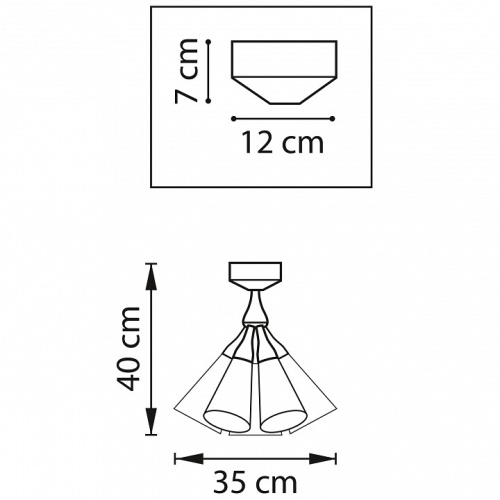 Люстра на штанге Lightstar Cone 757070 в Краснокамске фото 8