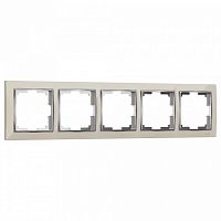 Рамка на 5 постов Werkel Snabb (слоновая кость/хром) W0051903 в Нижнем Новгороде
