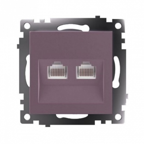 Розетка двойная Ethernet RJ-45 без рамки Stekker Катрин 50006 в Нижнем Новгороде фото 10