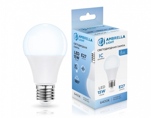 Лампа светодиодная Ambrella Light A60 E27 15Вт 6400K 601506 в Нижнем Новгороде фото 2
