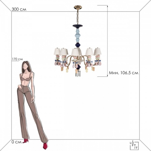 Подвесная люстра Loft it Grace 10203/10 Mult в Нижнем Новгороде фото 3